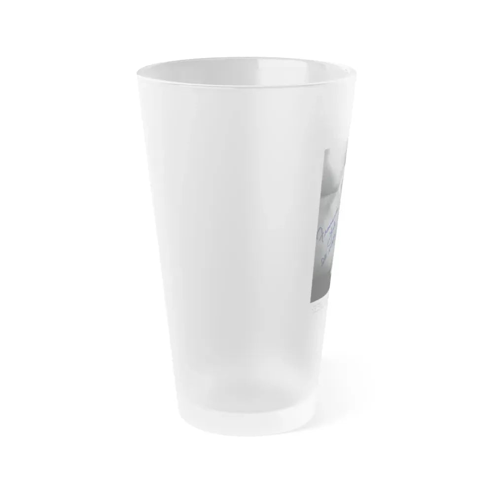 Francine York #79 (Vintage Female Icon) Frosted Pint Glass 16oz - Go Mug Yourself