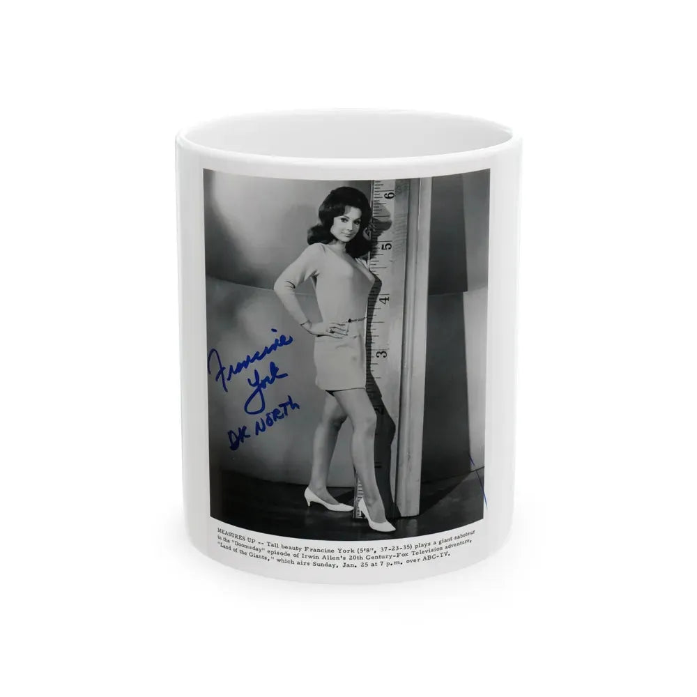 Francine York #79 (Vintage Female Icon) White Coffee Mug 11oz - Go Mug Yourself