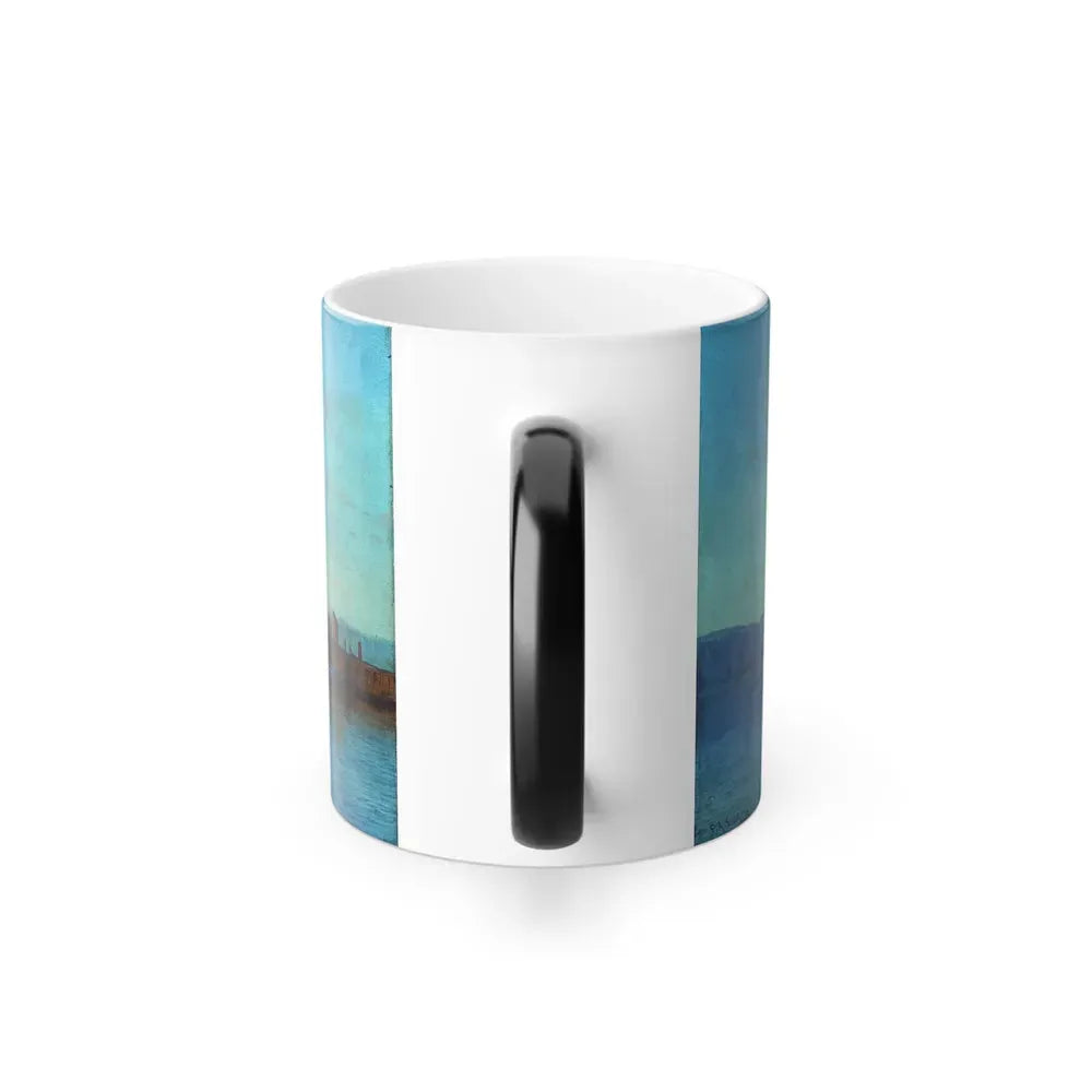 Francis Augustus Silva (1835-1886) Haverstraw Bay, New York - Oil on Canvas 1872 - Color Changing Mug 11oz - Go Mug Yourself