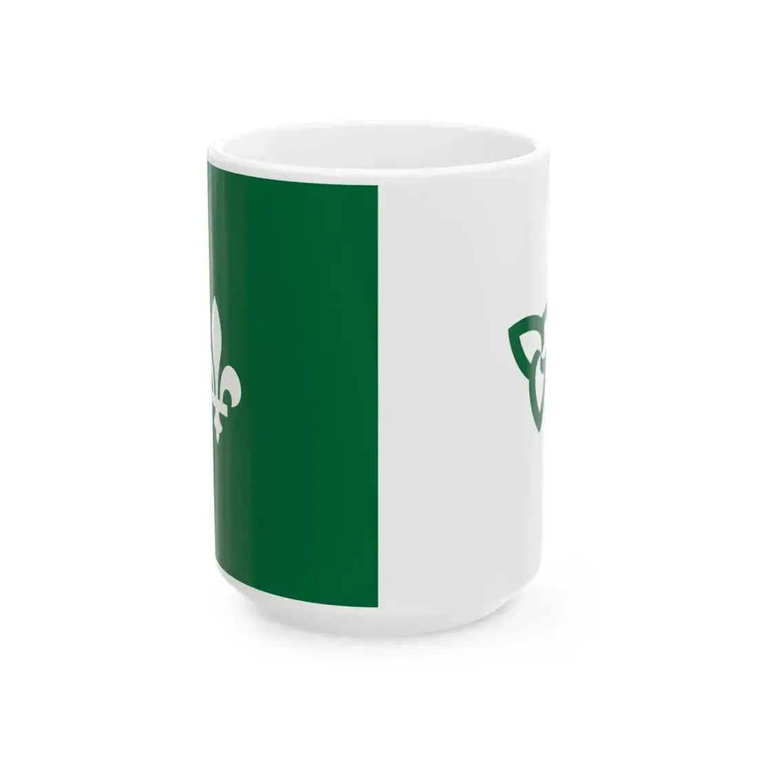 Franco-Ontarian flag (Canada) White Coffee Mug 15oz - Go Mug Yourself
