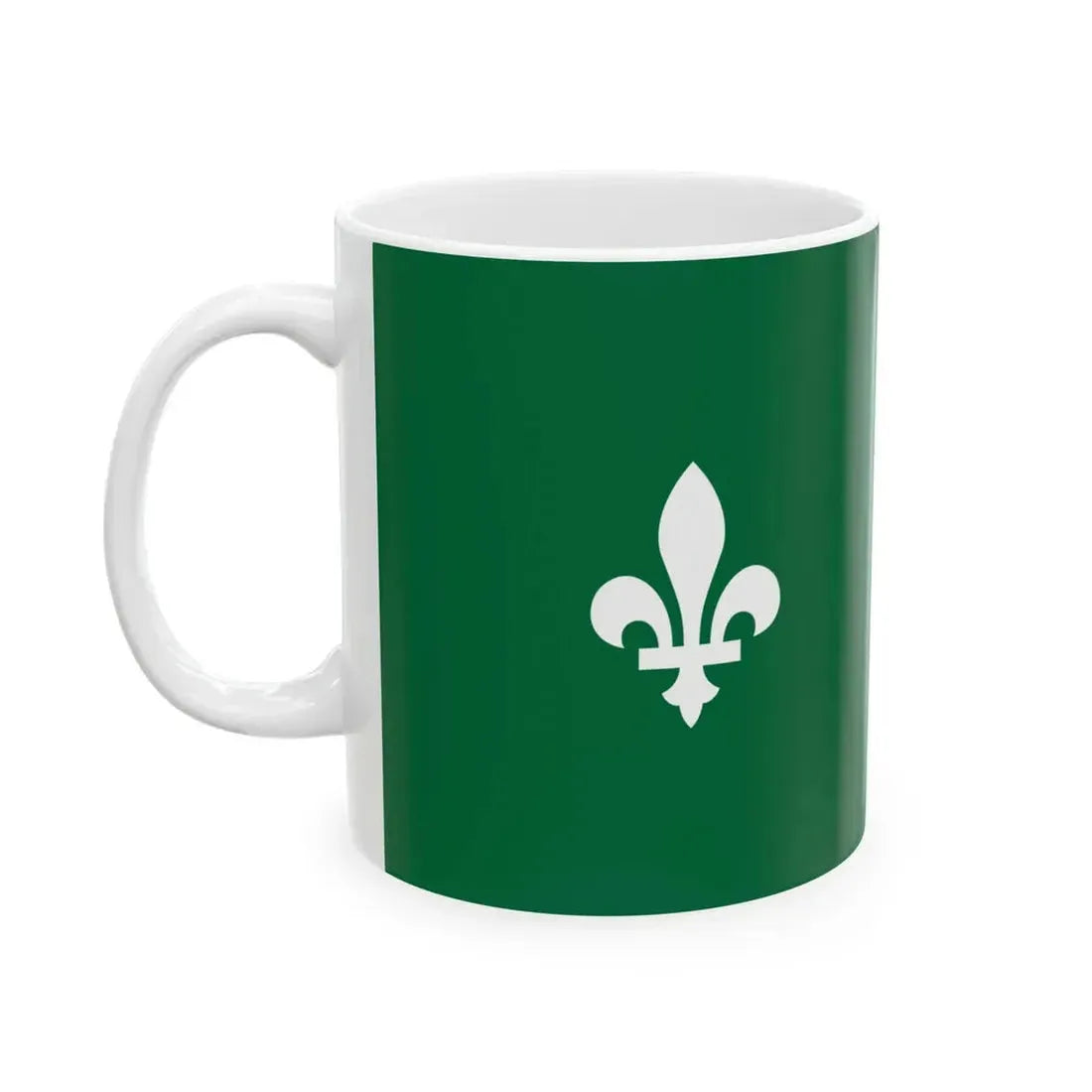 Franco-Ontarian flag (Canada) White Coffee Mug - Go Mug Yourself