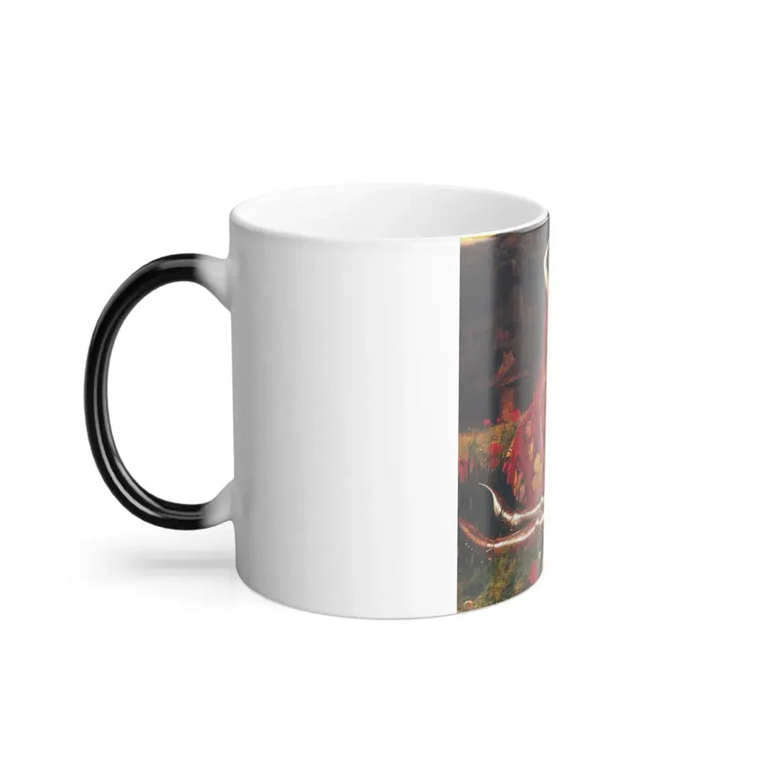 Frank Cadogan Cowper (1877-1958) La Belle Dam Sans Merci - Oil on canvas 1926 - Color Changing Mug 11oz - Go Mug Yourself