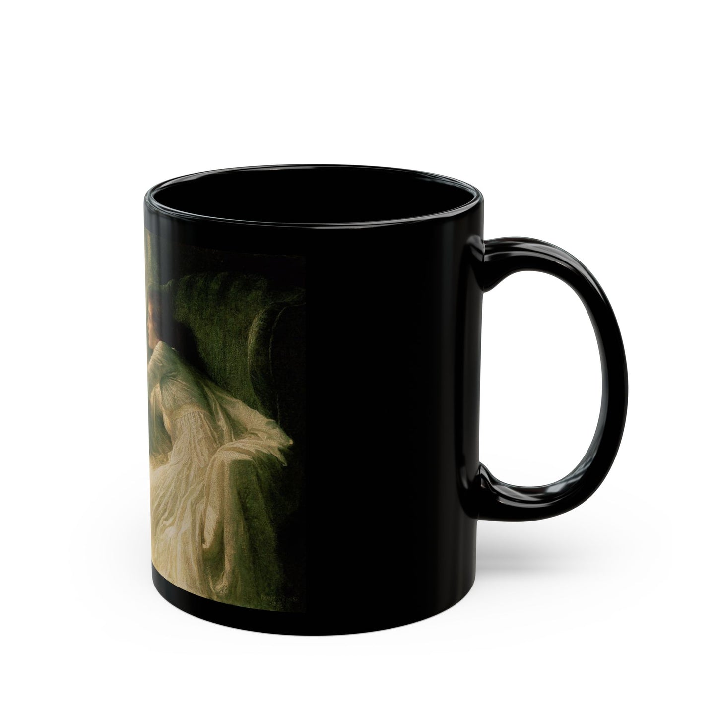 Frank Dicksee (1853 1928) The Confession - 1896 - Black Coffee Mug-Go Mug Yourself