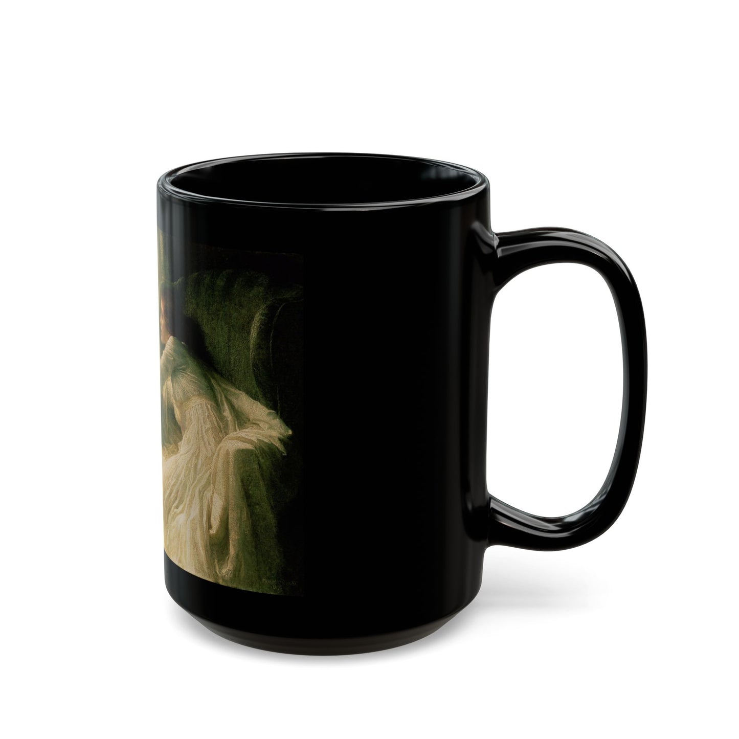 Frank Dicksee (1853 1928) The Confession - 1896 - Black Coffee Mug-Go Mug Yourself