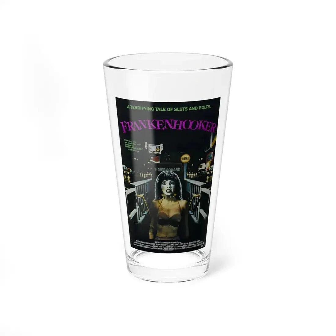 FRANKENHOOKER 1990 Movie Poster - Pint Glass 16oz 16oz - Go Mug Yourself