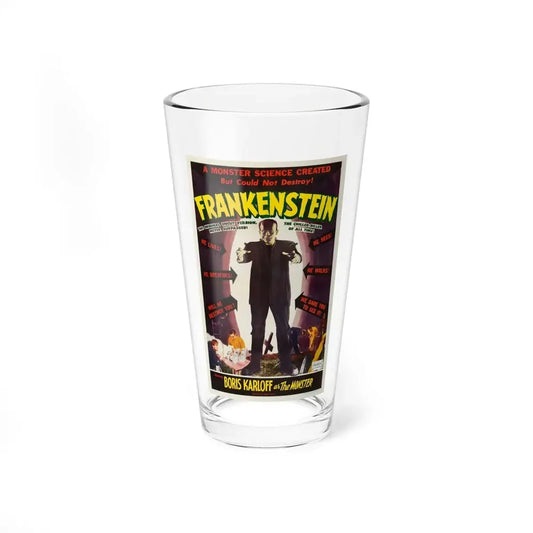 FRANKENSTEIN 1931 Movie Poster - Pint Glass 16oz 16oz - Go Mug Yourself