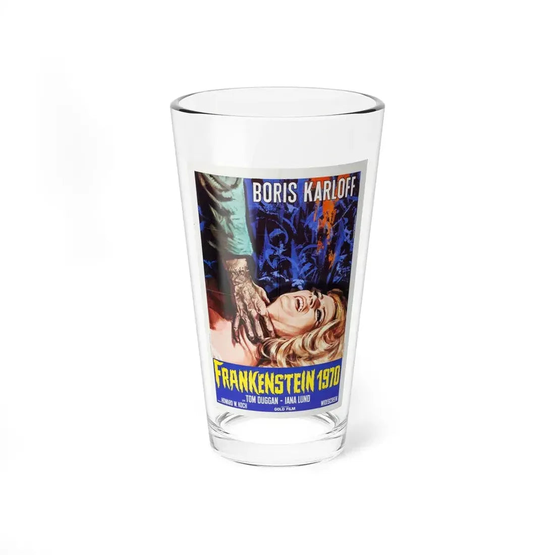 FRANKENSTEIN 1970 (ITALIAN) 1958 Movie Poster - Pint Glass 16oz 16oz - Go Mug Yourself