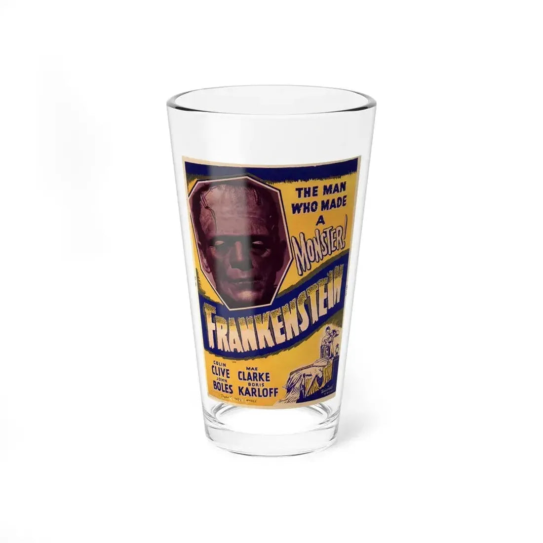 FRANKENSTEIN (3) 1931 Movie Poster - Pint Glass 16oz 16oz - Go Mug Yourself