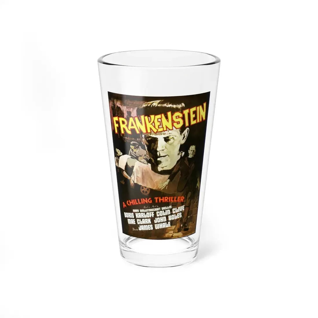 FRANKENSTEIN (5) 1931 Movie Poster - Pint Glass 16oz 16oz - Go Mug Yourself