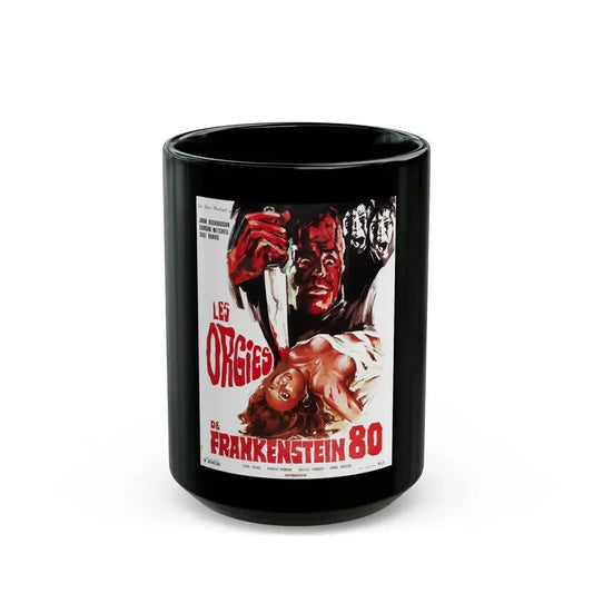 FRANKENSTEIN '80 (FRENCH) 1972 Movie Poster - Black Coffee Mug 15oz - Go Mug Yourself