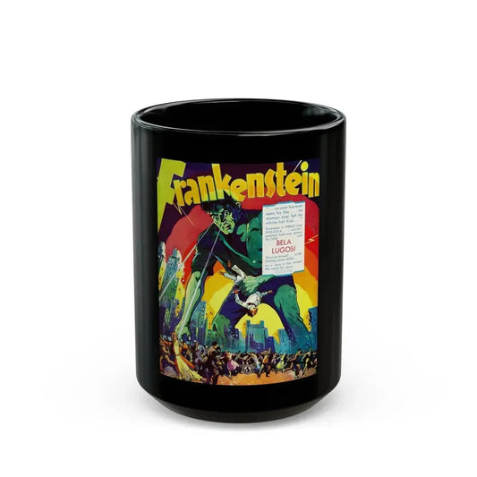 FRANKENSTEIN (ADVANCE) Movie Poster - Black Coffee Mug 15oz - Go Mug Yourself