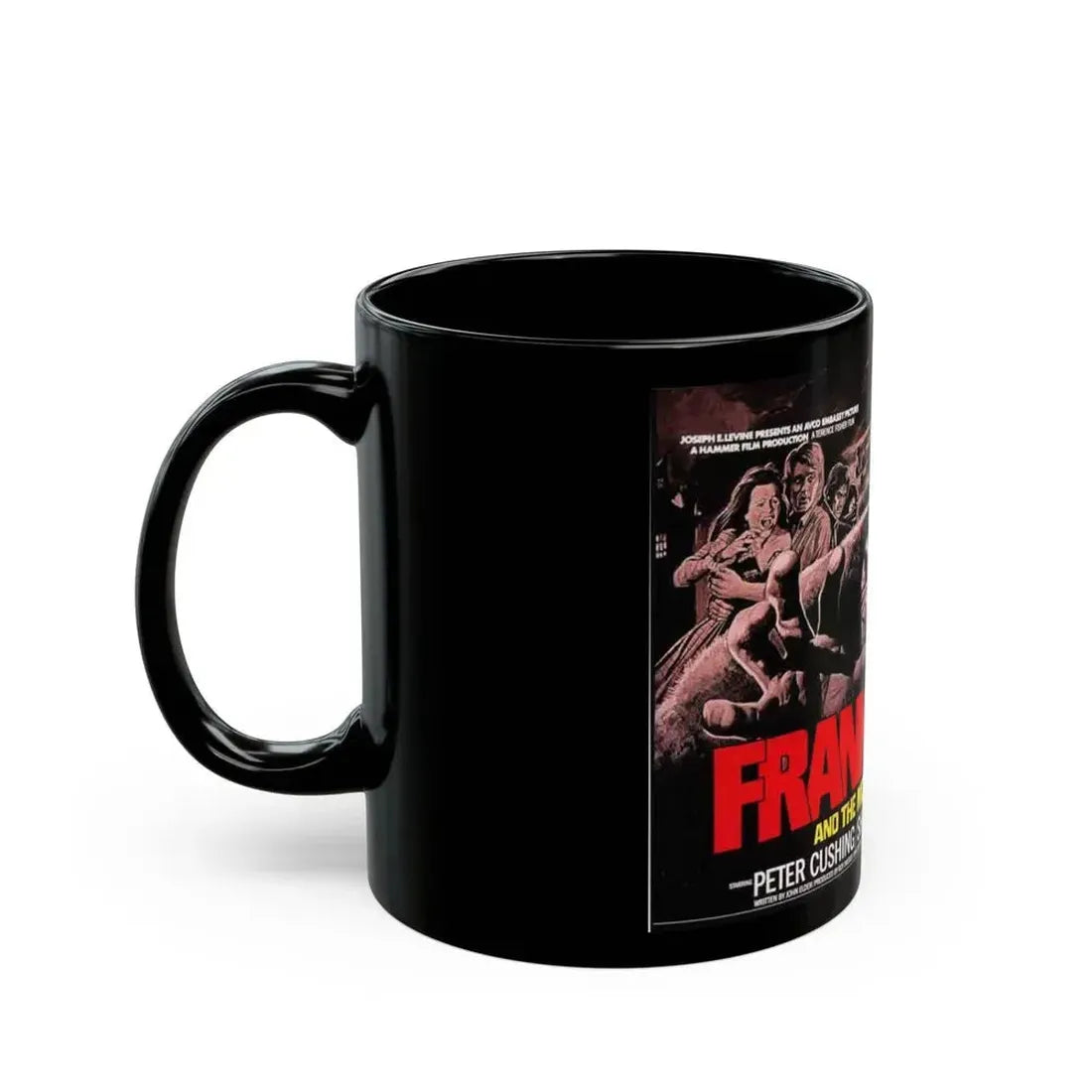 FRANKENSTEIN AND THE MONSTER FROM HELL 1974 Movie Poster - Black Coffee Mug - Go Mug Yourself