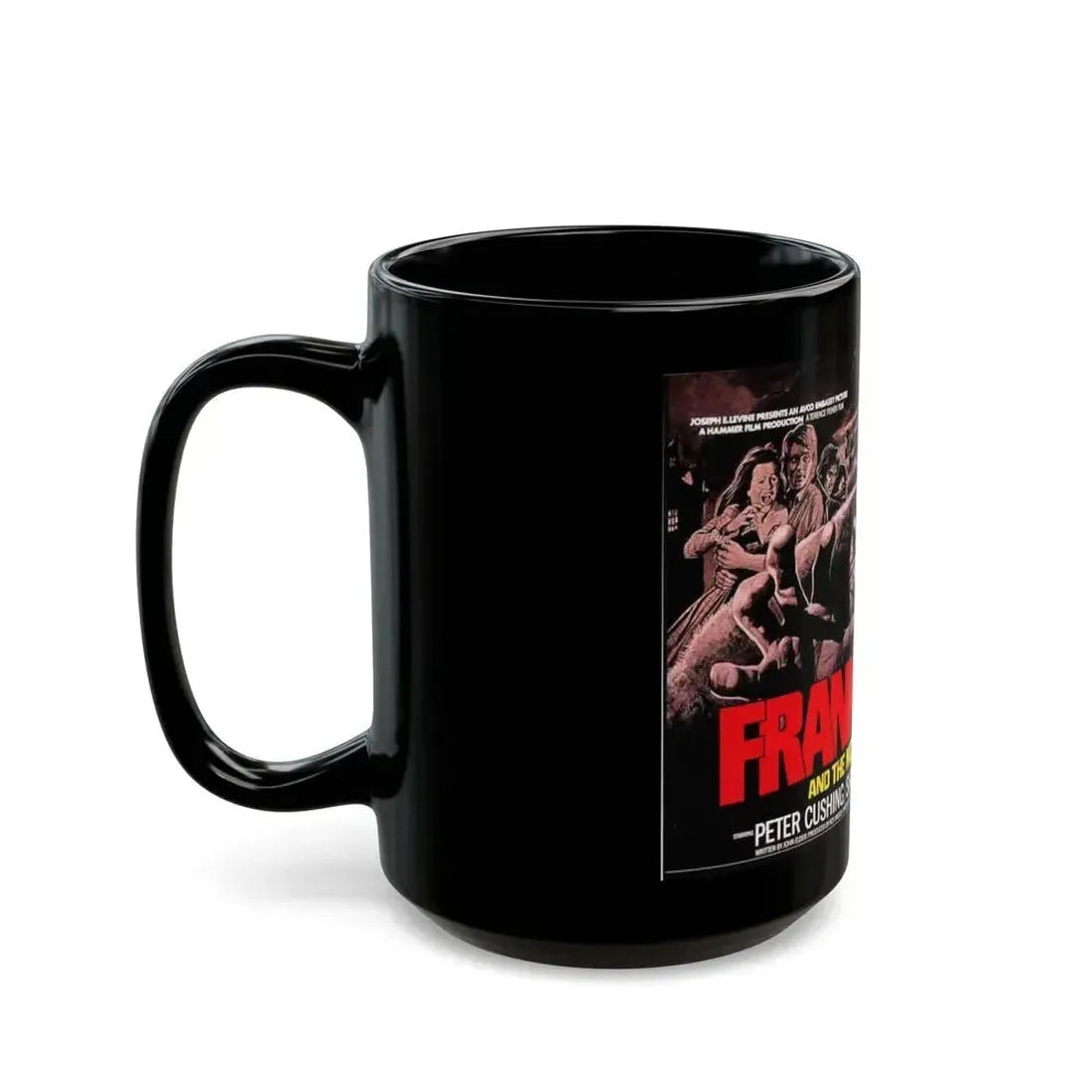 FRANKENSTEIN AND THE MONSTER FROM HELL 1974 Movie Poster - Black Coffee Mug - Go Mug Yourself