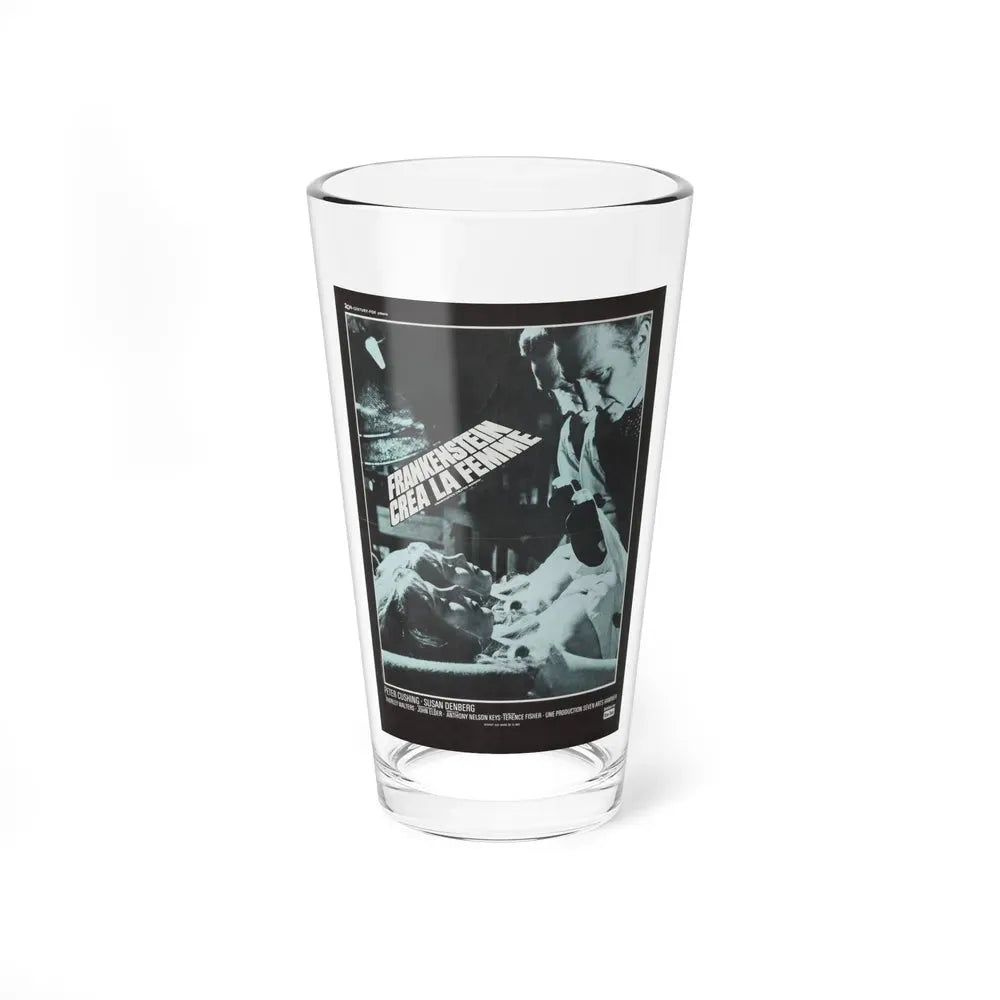 FRANKENSTEIN CREATED WOMAN (FRENCH) 2 1967 Movie Poster - Pint Glass 16oz 16oz - Go Mug Yourself