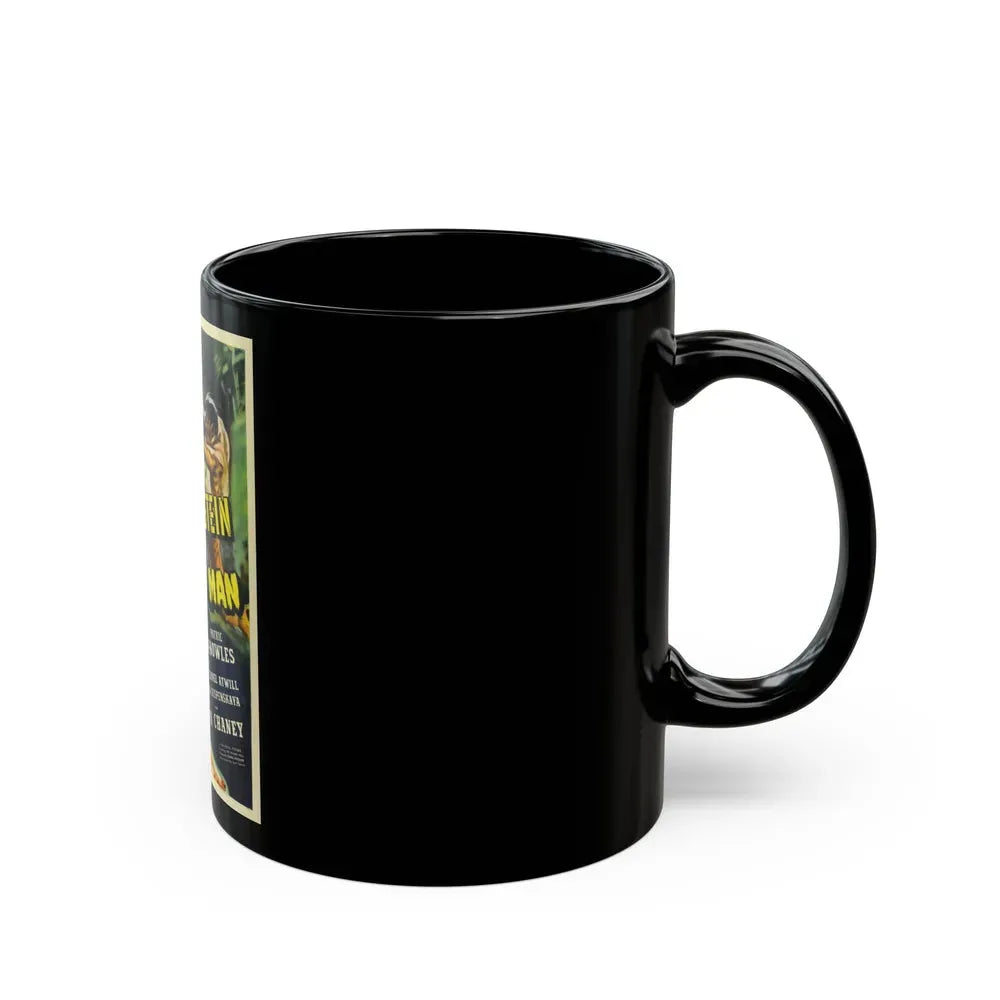 FRANKENSTEIN MEETS THE WOLF MAN 1943 Movie Poster - Black Coffee Mug - Go Mug Yourself