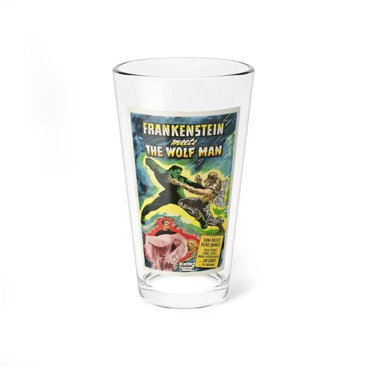 FRANKENSTEIN MEETS THE WOLF MAN (2) 1943 Movie Poster - Pint Glass 16oz 16oz - Go Mug Yourself