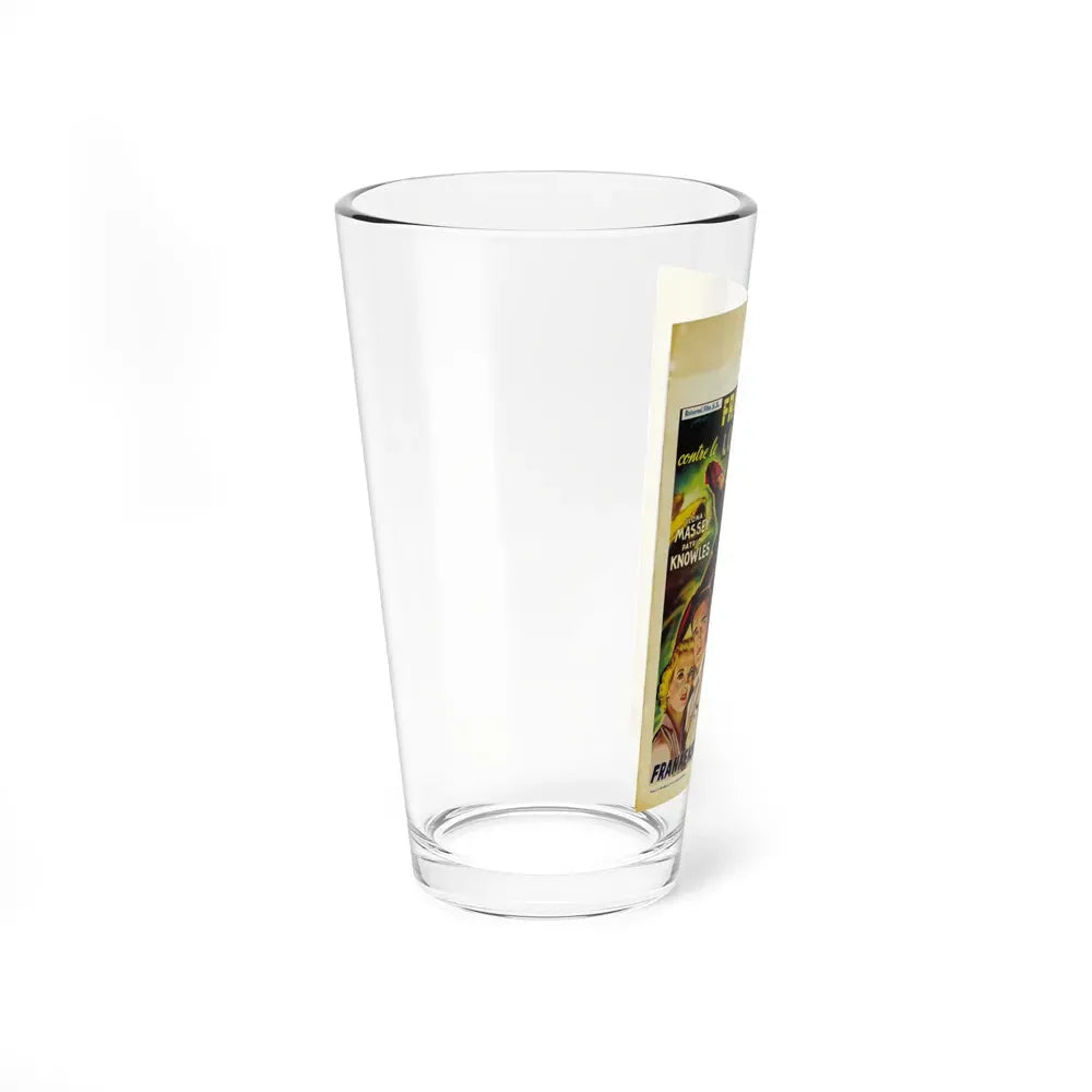 FRANKENSTEIN MEETS THE WOLF MAN (BELGIAN) 1943 Movie Poster - Pint Glass 16oz - Go Mug Yourself