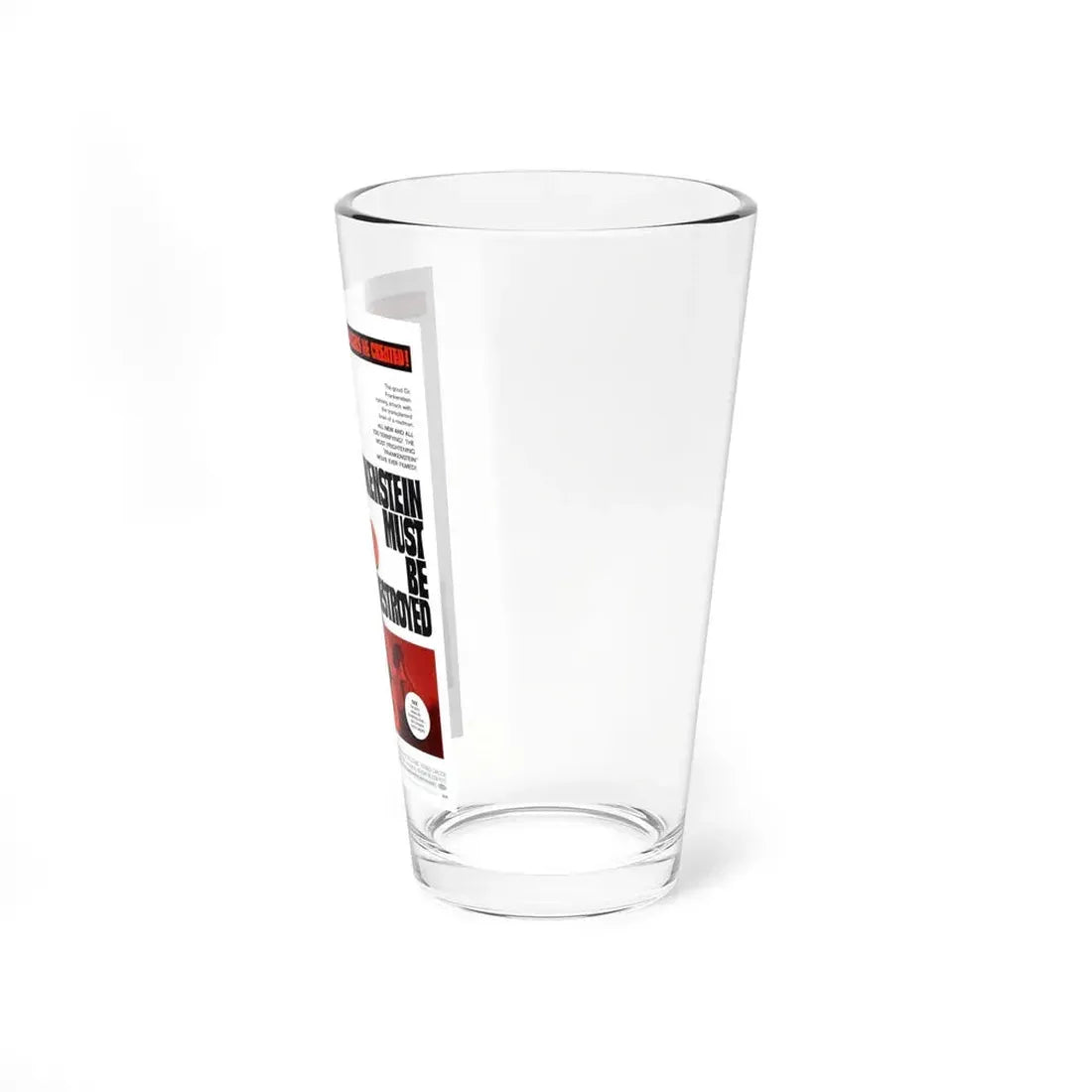 FRANKENSTEIN MUST BE DESTROYED 1969 Movie Poster - Pint Glass 16oz - Go Mug Yourself