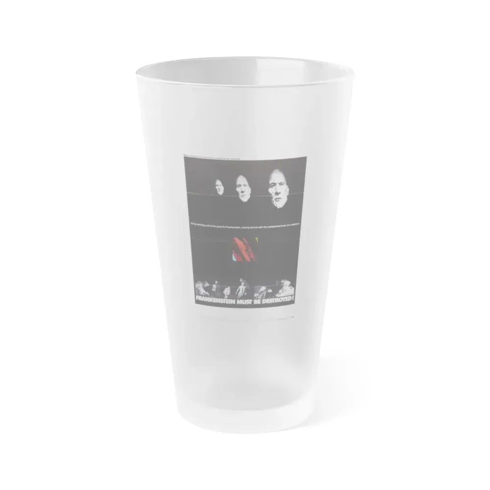 FRANKENSTEIN MUST BE DESTROYED (2) 1969 Movie Poster - Frosted Pint Glass 16oz 16oz Frosted - Go Mug Yourself