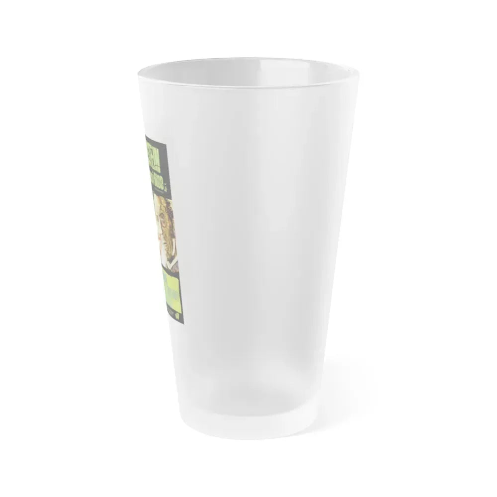 FRANKENSTEIN MUST BE DESTROYED (DANISH) 1969 Movie Poster - Frosted Pint Glass 16oz - Go Mug Yourself