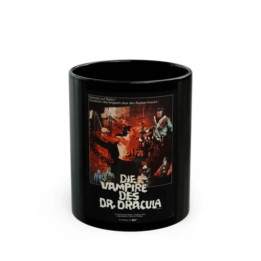 FRANKENSTEIN'S BLOODY TERROR (GERMAN) 1968 Movie Poster - Black Coffee Mug 11oz - Go Mug Yourself