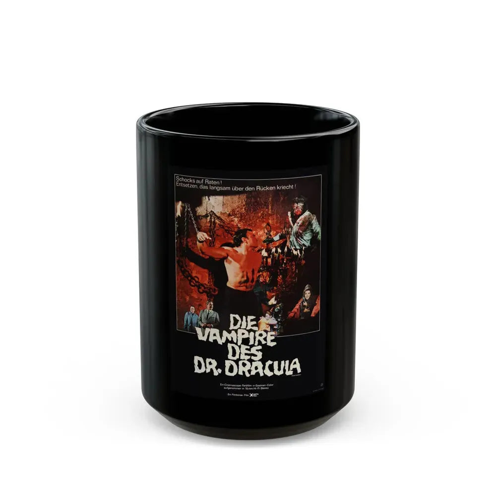 FRANKENSTEIN'S BLOODY TERROR (GERMAN) 1968 Movie Poster - Black Coffee Mug 15oz - Go Mug Yourself