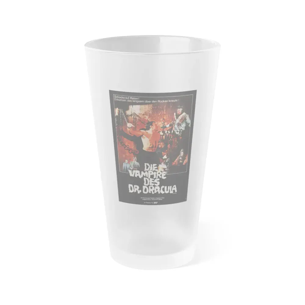 FRANKENSTEIN'S BLOODY TERROR (GERMAN) 1968 Movie Poster - Frosted Pint Glass 16oz 16oz Frosted - Go Mug Yourself