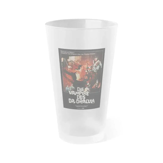 FRANKENSTEIN'S BLOODY TERROR (GERMAN) 1968 Movie Poster - Frosted Pint Glass 16oz 16oz Frosted - Go Mug Yourself