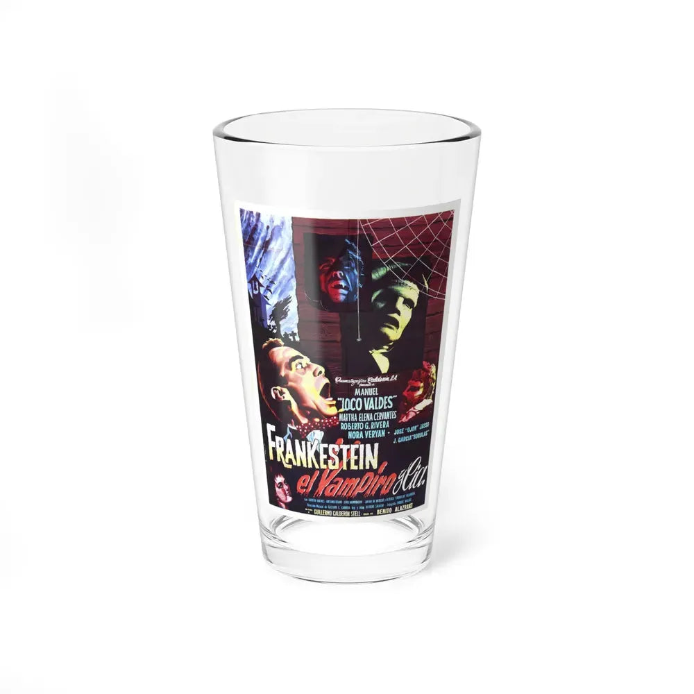 FRANKENSTEIN, THE VAMPIRE AND CO 1962 Movie Poster - Pint Glass 16oz 16oz - Go Mug Yourself