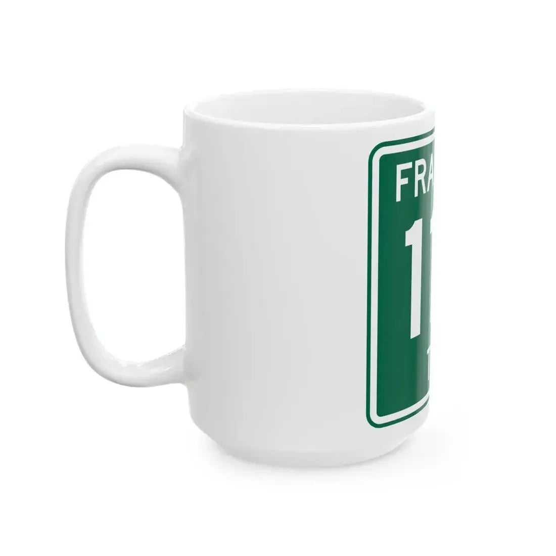 Franklin Township Route 116 Morrow County Ohio (Ohio) (Road Sign) White Coffee Mug - Go Mug Yourself