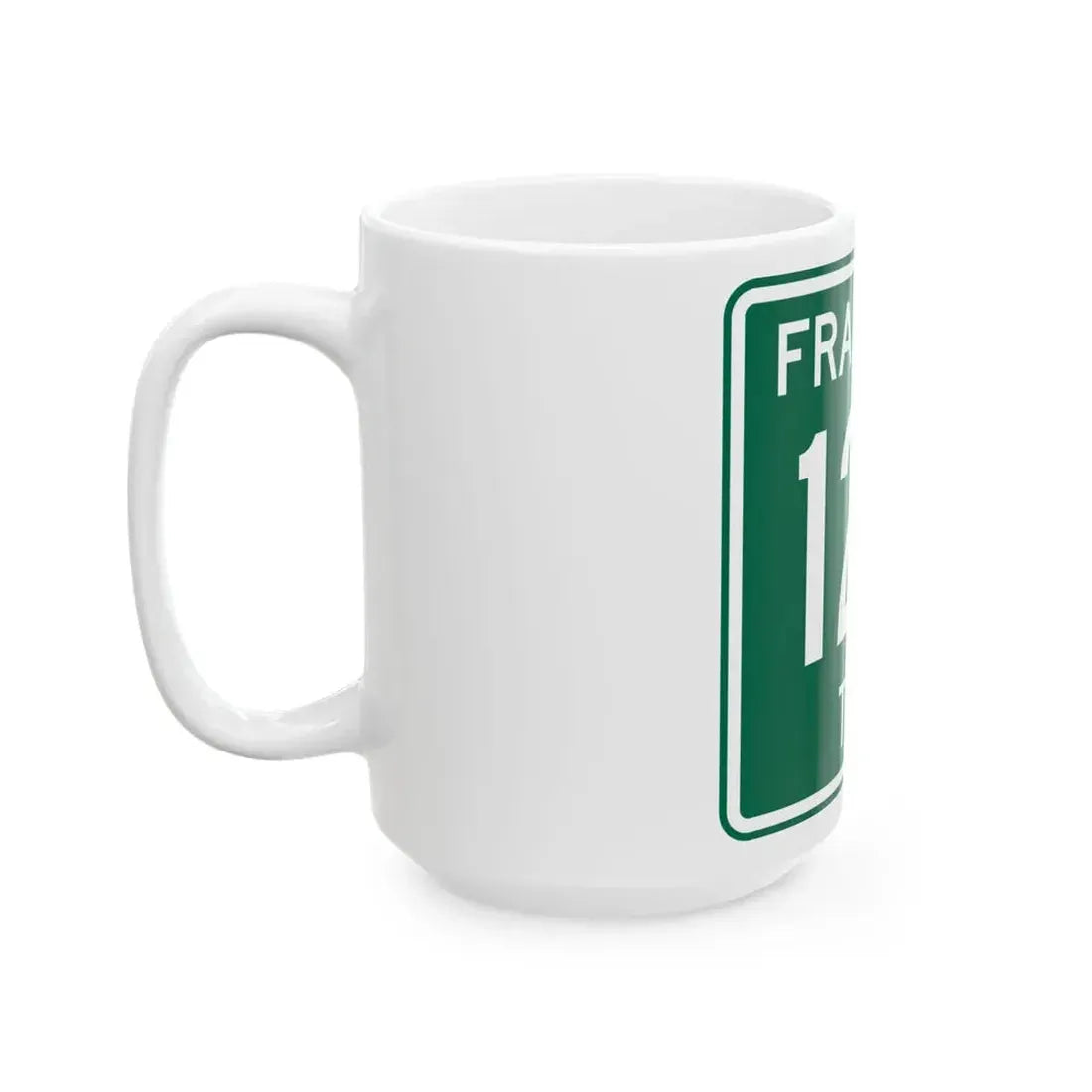 Franklin Township Route 122 Morrow County Ohio (Ohio) (Road Sign) White Coffee Mug - Go Mug Yourself