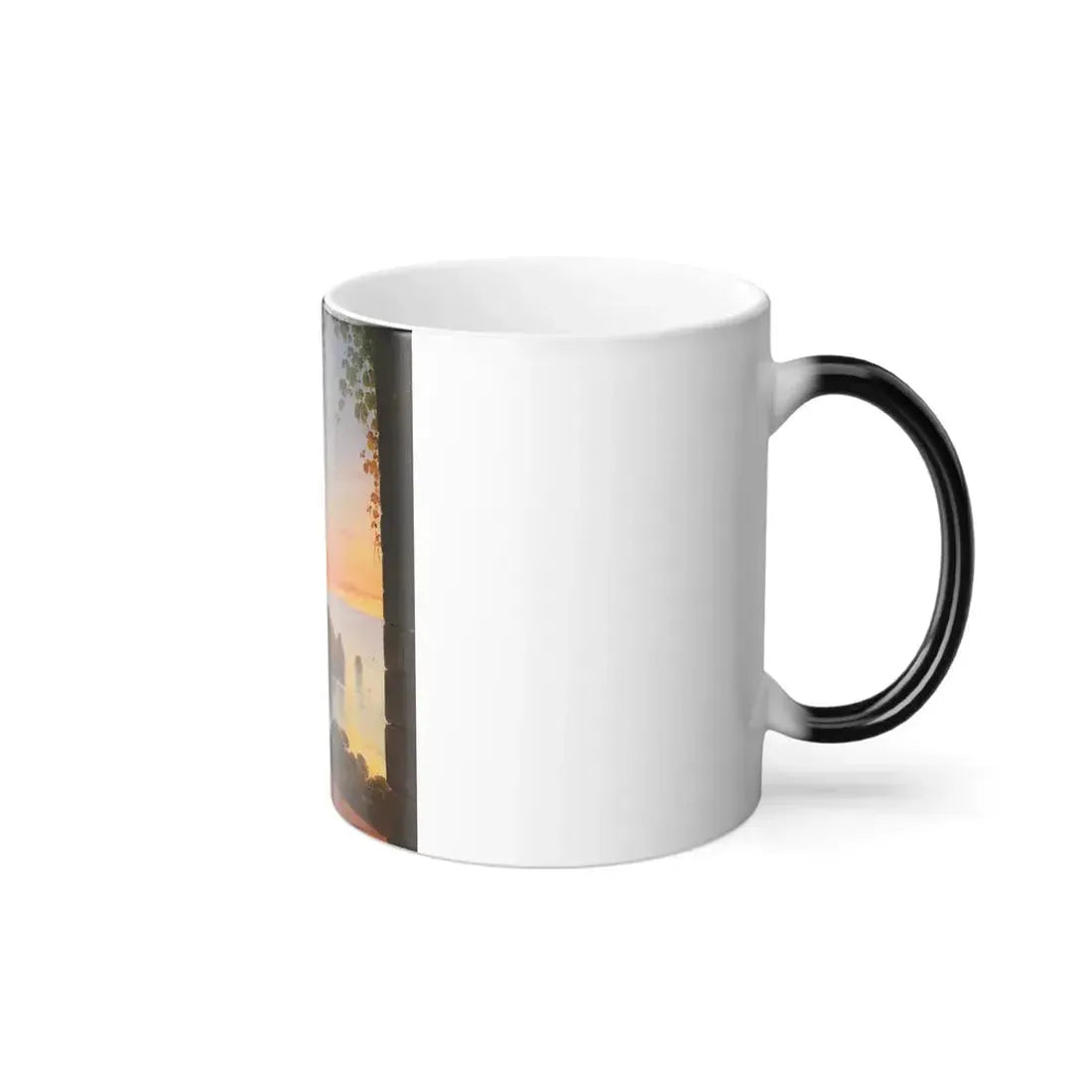 Franz Ludwig Catel (1778-1856) Monk in the Cloister on the Island of Capri - Oil on Thin Board Laid Dow-0 - Color Changing Mug 11oz - Go Mug Yourself