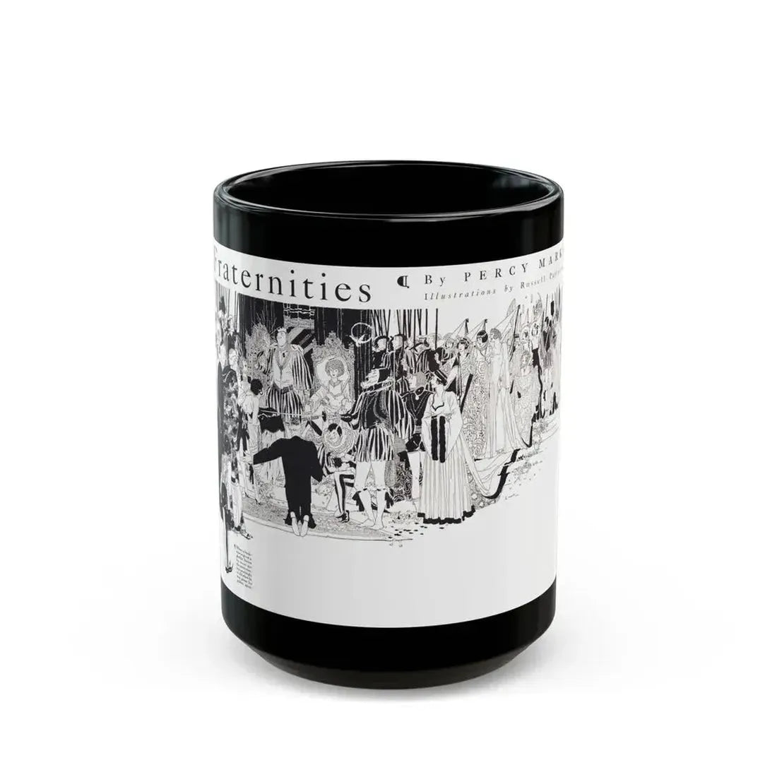 Fraternities, College Humor, September 1926 - Black Coffee Mug 15oz - Go Mug Yourself