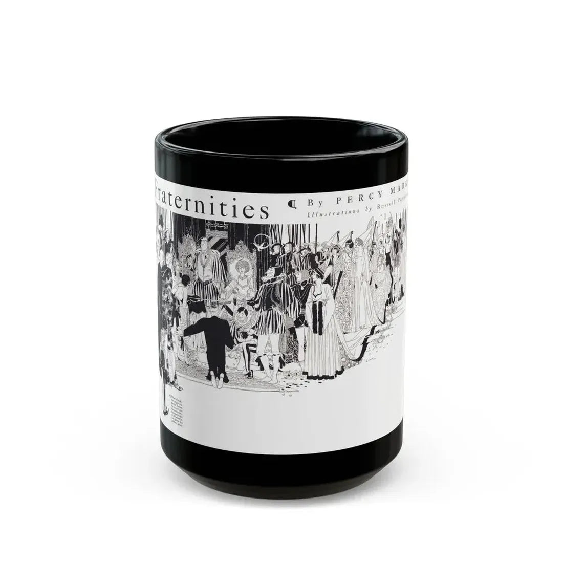 Fraternities, College Humor, September 1926 - Black Coffee Mug 15oz - Go Mug Yourself