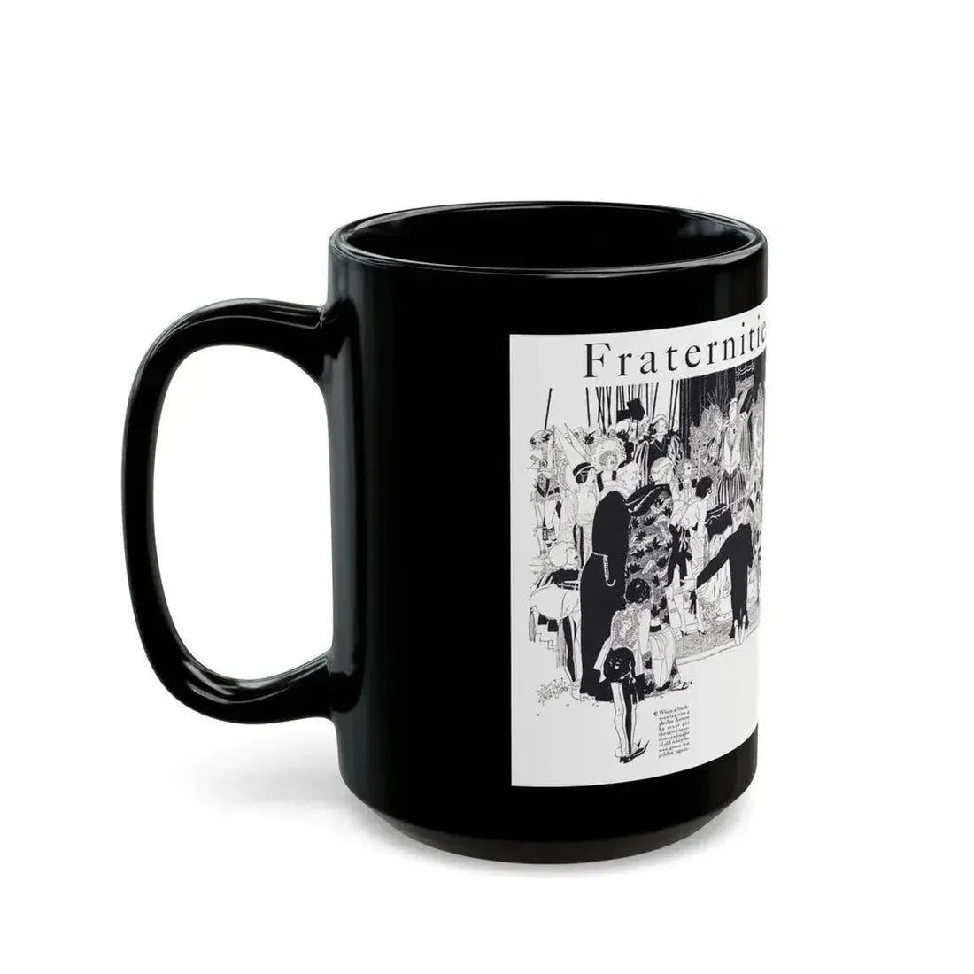 Fraternities, College Humor, September 1926 - Black Coffee Mug - Go Mug Yourself