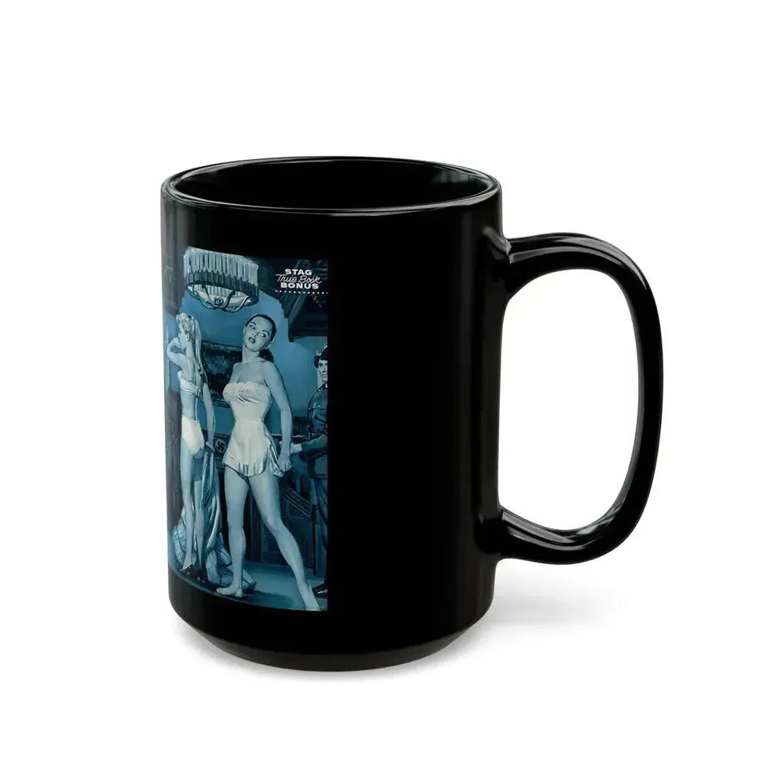 Fraulein Barracks, Stag magazine - Black Coffee Mug - Go Mug Yourself