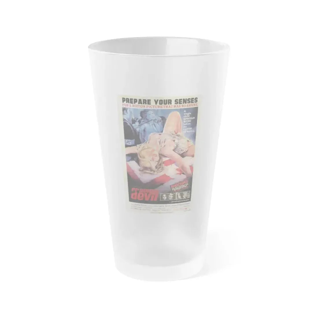FRAULEIN DEVIL (ELSA FRAULEIN SS) RETRO Movie Poster - Frosted Pint Glass 16oz 16oz Frosted - Go Mug Yourself