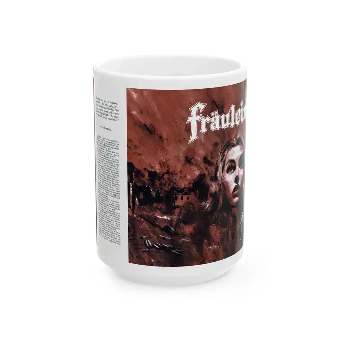 Fraulein!, Male magazine, September 1956 - White Coffee Mug 15oz - Go Mug Yourself