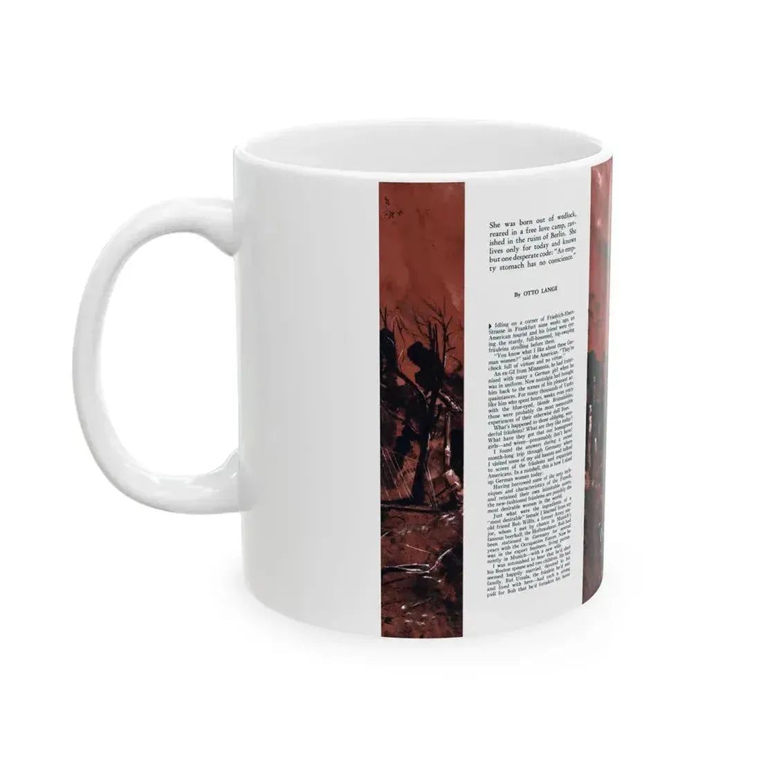 Fraulein!, Male magazine, September 1956 - White Coffee Mug - Go Mug Yourself