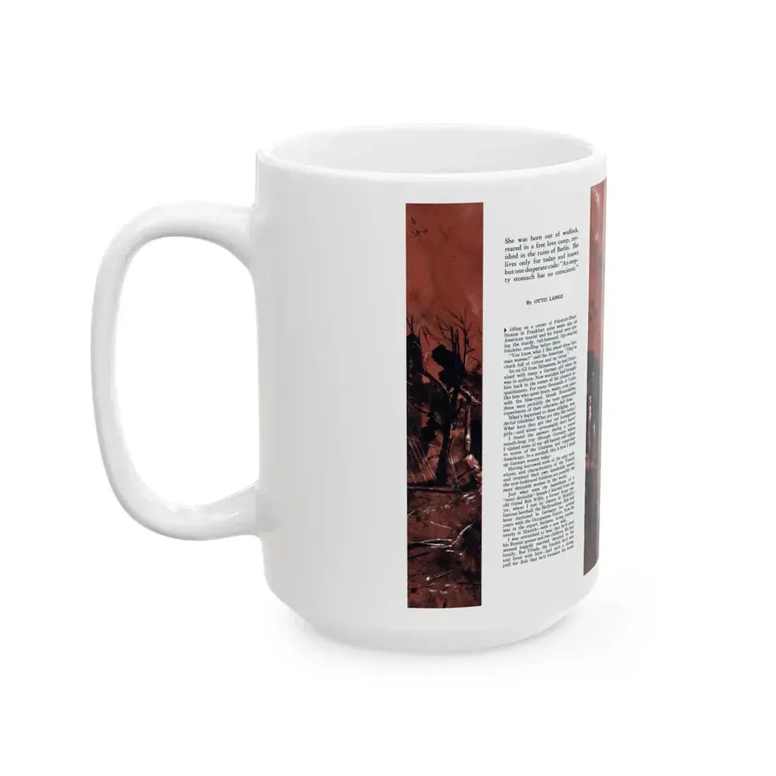 Fraulein!, Male magazine, September 1956 - White Coffee Mug - Go Mug Yourself