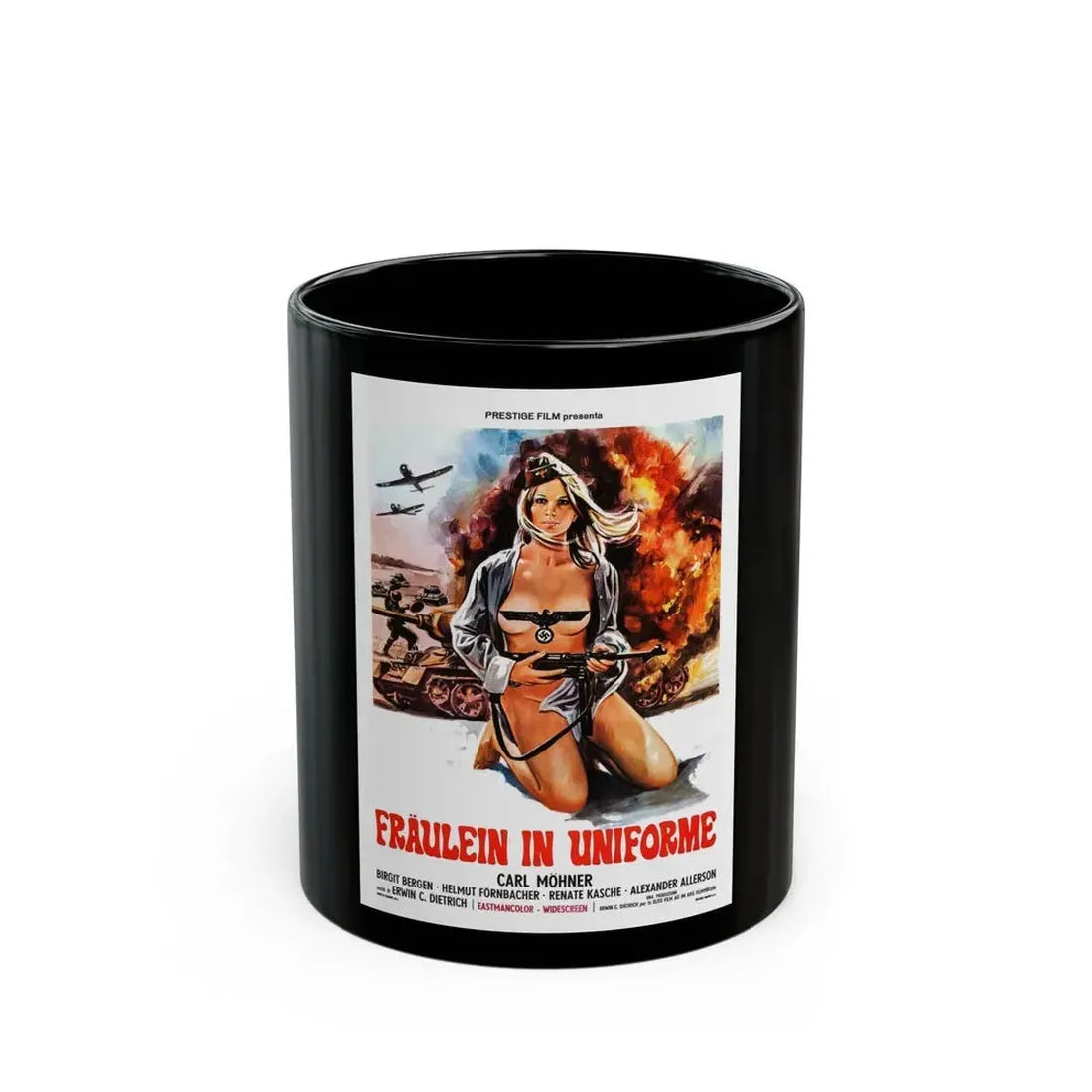 FRAULEINS IN UNIFORM (EINE ARMEE GRETCHEN) 2 Movie Poster - Black Coffee Mug 11oz - Go Mug Yourself