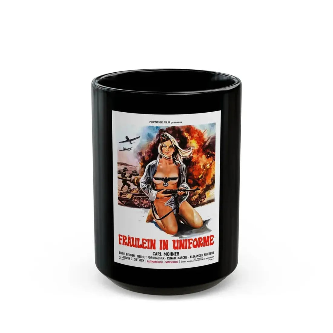 FRAULEINS IN UNIFORM (EINE ARMEE GRETCHEN) 2 Movie Poster - Black Coffee Mug 15oz - Go Mug Yourself
