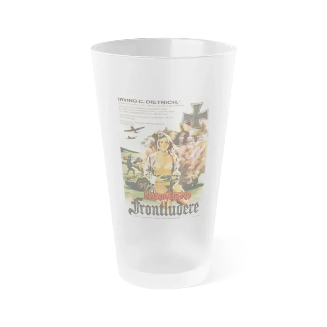 FRAULEINS IN UNIFORM (EINE ARMEE GRETCHEN) DANISH Movie Poster - Frosted Pint Glass 16oz 16oz Frosted - Go Mug Yourself