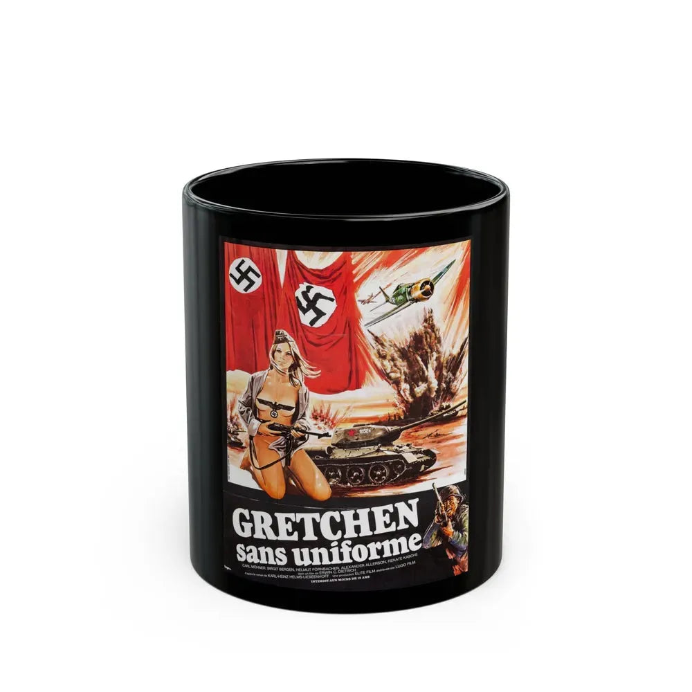 FRAULEINS IN UNIFORM (EINE ARMEE GRETCHEN) FRENCH Movie Poster - Black Coffee Mug 11oz - Go Mug Yourself