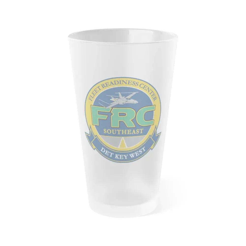 FRC DET Key West Fleet Readiness Center (U.S. Navy) Frosted Pint Glass 16oz Default Title - Go Mug Yourself