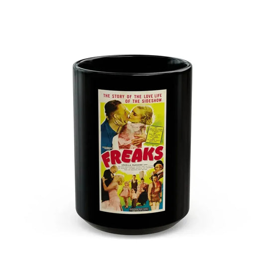 FREAKS 1932 Movie Poster - Black Coffee Mug 15oz - Go Mug Yourself