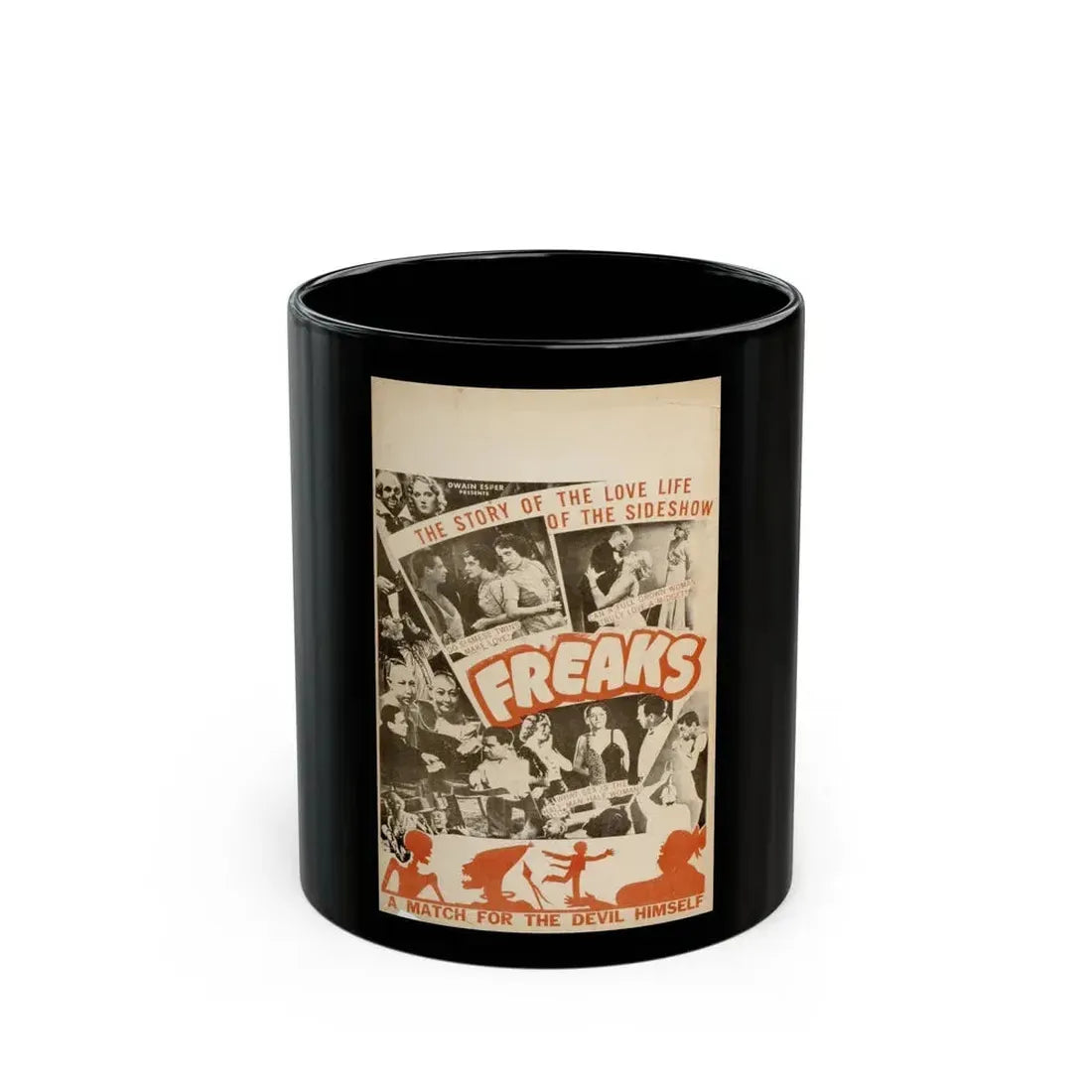 FREAKS (3) 1932 Movie Poster - Black Coffee Mug 11oz - Go Mug Yourself