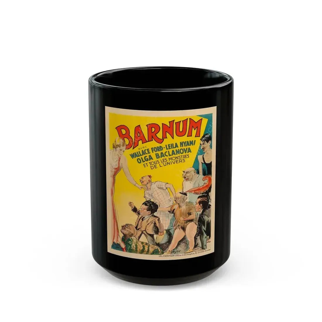 FREAKS (BARNUM) (BELGIAN) 1932 Movie Poster - Black Coffee Mug 15oz - Go Mug Yourself