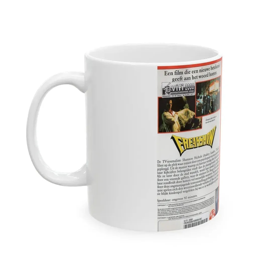 FREAKSHOW (VHS COVER) - White Coffee Mug - Go Mug Yourself