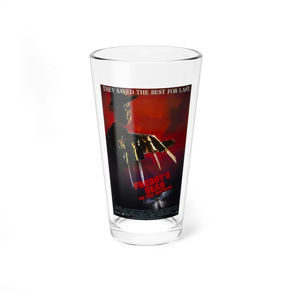FREDDY'S DEAD THE FINAL NIGHTMARE 1991 Movie Poster - Pint Glass 16oz 16oz - Go Mug Yourself